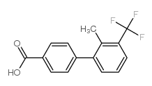 4-(2-Methyl-3-(trifluoromethyl)phenyl)benzoic acid Structure