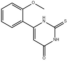 6-(2-甲氧基苯基)-2-硫代-2,3-二氢嘧啶-4(1H)-酮结构式