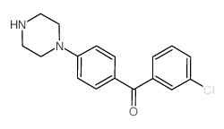 (3-氯苯基)(4-哌嗪-1-基苯基)甲酮结构式