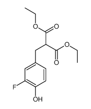diethyl 2-[(3-fluoro-4-hydroxyphenyl)methyl]propanedioate结构式