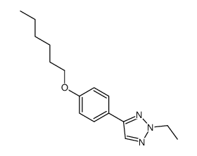 2-ethyl-4-(4-hexoxyphenyl)triazole结构式