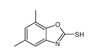 5,7-dimethyl-3H-1,3-benzoxazole-2-thione结构式