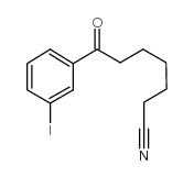 7-(3-iodophenyl)-7-oxoheptanenitrile结构式