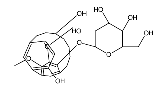beta-D-Glucopyranoside, 3,9-dihydroxy-16,17-dimethoxytricyclo(12.3.1.1 (2,6))nonadeca-1(18),2,4,6(19),14,16-hexaen-15-yl, (R)-结构式