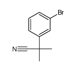 2-(3-溴苯基)-2-甲基丙腈结构式
