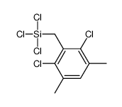 trichloro-[(2,6-dichloro-3,5-dimethylphenyl)methyl]silane Structure