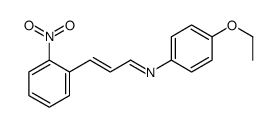 N-(4-ethoxyphenyl)-3-(2-nitrophenyl)prop-2-en-1-imine结构式
