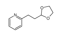 2-(2-(1,3-dioxolan-2-yl)ethyl)pyridine结构式