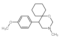 5-(4-甲氧基苯基)-3-甲基-1-氧-3-氮杂并[5.5]十一烷结构式