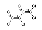 六氯-1,3-丁二烯-13C4结构式