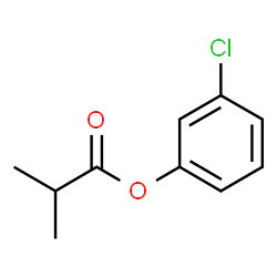 Propanoic acid, 2-Methyl-, 3-chlorophenyl ester结构式