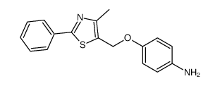 4-[(4-methyl-2-phenyl-1,3-thiazol-5-yl)methoxy]aniline Structure