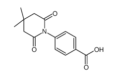4-(4,4-Dimethyl-2,6-dioxo-1-piperidinyl)benzoic acid Structure