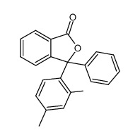 3-(2,4-dimethyl-phenyl)-3-phenyl-3H-isobenzofuran-1-one结构式