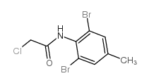 2-氯-N-(2,6-二溴-4-甲基苯基)乙酰胺结构式