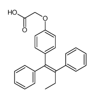 2-[4-[(Z)-1,2-diphenylbut-1-enyl]phenoxy]acetic acid Structure