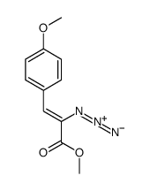 methyl 2-azido-3-(4-methoxyphenyl)prop-2-enoate结构式