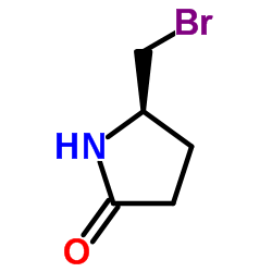 (R)-5-溴甲基-2-吡咯烷酮结构式