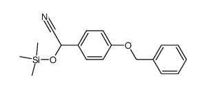 (4-benzyloxy-phenyl)-trimethylsilanyloxy-acetonitrile结构式