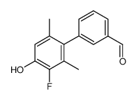 3'-fluoro-4'-hydroxy-2',6'-dimethyl-[1,1'-biphenyl]-3-carbaldehyde Structure