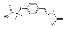 2-(4--phenylmercapto)-isobuttersaeure结构式