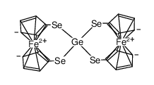 bis(ferrocene-1,1'-diselenato)germanium(IV) Structure