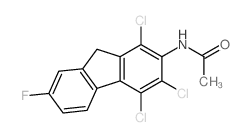 Acetamide,N-(1,3,4-trichloro-7-fluoro-9H-fluoren-2-yl)-结构式