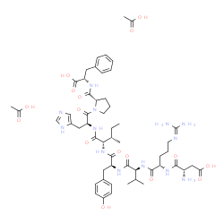 BETA-ASP-ARG-VAL-TYR-ILE-HIS-PRO-PHE ACETATE SALT结构式