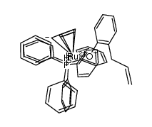 [Ru(cyclopentadienyl)(triphenylphosphine)2(O(2-allylphenyl))]结构式