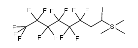 trimethyl(3,3,4,4,5,5,6,6,7,7,8,8,8-tridecafluoro-1-iodooctyl)silane结构式