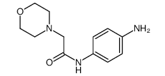 N-(4-氨基苯基)-2-吗啉-4-基乙酰胺结构式