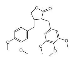 (3R,4R)-4-[(3,4-dimethoxyphenyl)methyl]-3-[(3,4,5-trimethoxyphenyl)methyl]oxolan-2-one Structure