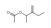 acetic acid-(2-ethyl-1-methyl-allyl ester)结构式