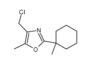 4-chloromethyl-2-(1-methylcyclohexyl)-5-methyloxazole结构式