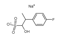 sodium 2-(4-fluorophenyl)-1-hydroxypropane-1-sulfonate Structure
