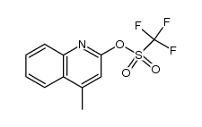 4-methylquinolin-2-yl trifluoromethanesulfonate结构式