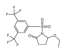 1-[3,5-bis(trifluoromethyl)phenyl]sulfonyl-5-ethoxypyrrolidin-2-one结构式