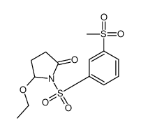 5-ethoxy-1-(3-methylsulfonylphenyl)sulfonylpyrrolidin-2-one结构式