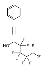 4,4,5,5,6,6,7,7-octafluoro-1-phenylhept-1-yn-3-ol Structure