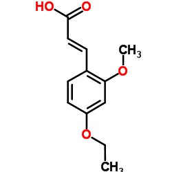 (2E)-3-(4-Ethoxy-2-methoxyphenyl)acrylic acid Structure