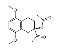 (R)-2-acetoxy-2-acetyl-5,8-dimethoxy-1,2,3,4-tetrahydronaphthalene结构式