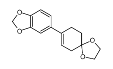 8-(1,3-benzodioxol-5-yl)-1,4-dioxaspiro[4.5]dec-7-ene Structure