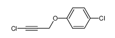 1-chloro-4-((3-chloroprop-2-yn-1-yl)oxy)benzene结构式