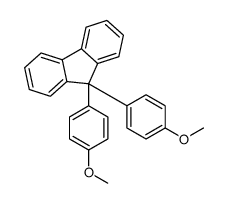 9,9-双(4-甲氧基苯基)-9H-芴结构式