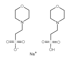 MES hemisodium salt Structure