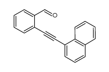 2-(2-(naphthalen-1-yl)ethynyl)benzaldehyde结构式