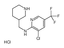 (3-Chloro-5-trifluoromethyl-pyridin-2-yl)-piperidin-3-ylmethyl-amine hydrochloride Structure