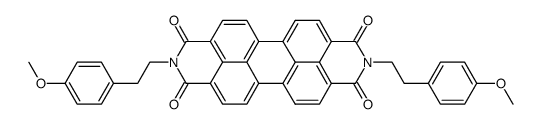 2,9-Bis-[2-(4-methoxy-phenyl)-ethyl]-anthra[2,1,9-def;6,5,10-d'e'f']diisoquinoline-1,3,8,10-tetraone Structure