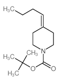 tert-Butyl 4-butylidenepiperidin-1-carboxylate结构式