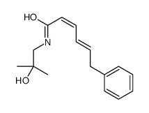 (2E,4E)-N-(2-hydroxy-2-methylpropyl)-6-phenylhexa-2,4-dienamide Structure